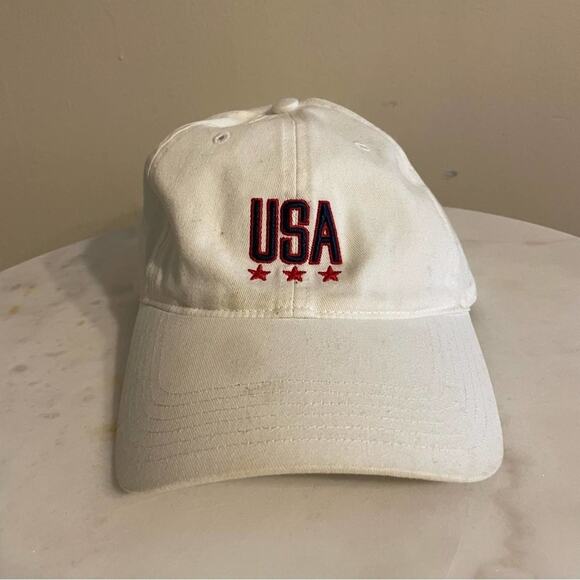 Under Armour baseball hat USA 100% cotton Star red white blue - Picture 1 of 8